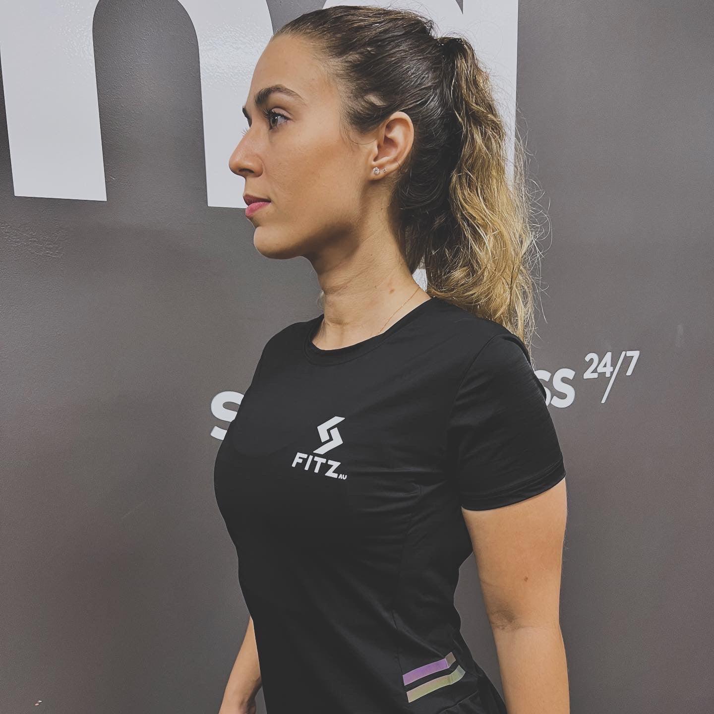 Training Shirt FITZ Women Black - FITZ AUSTRALIA