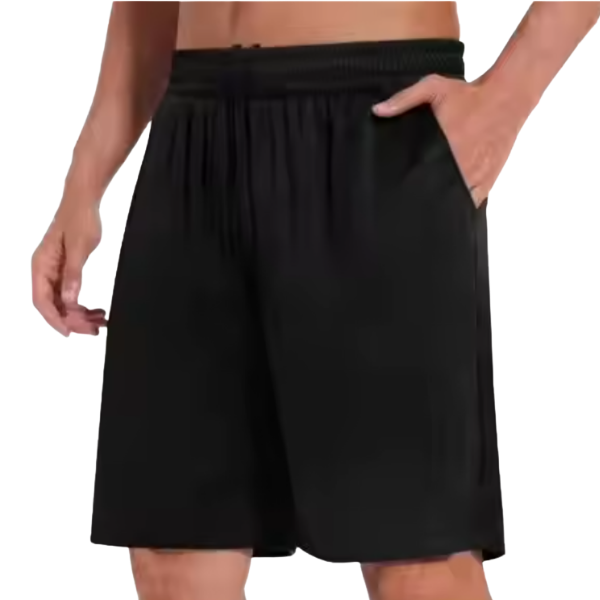 Basic Polyester shorts black with pockets