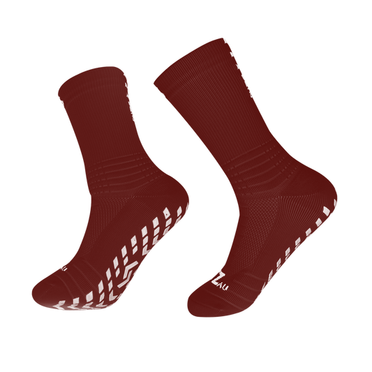 Supreme Grip Socks Maroon QLD