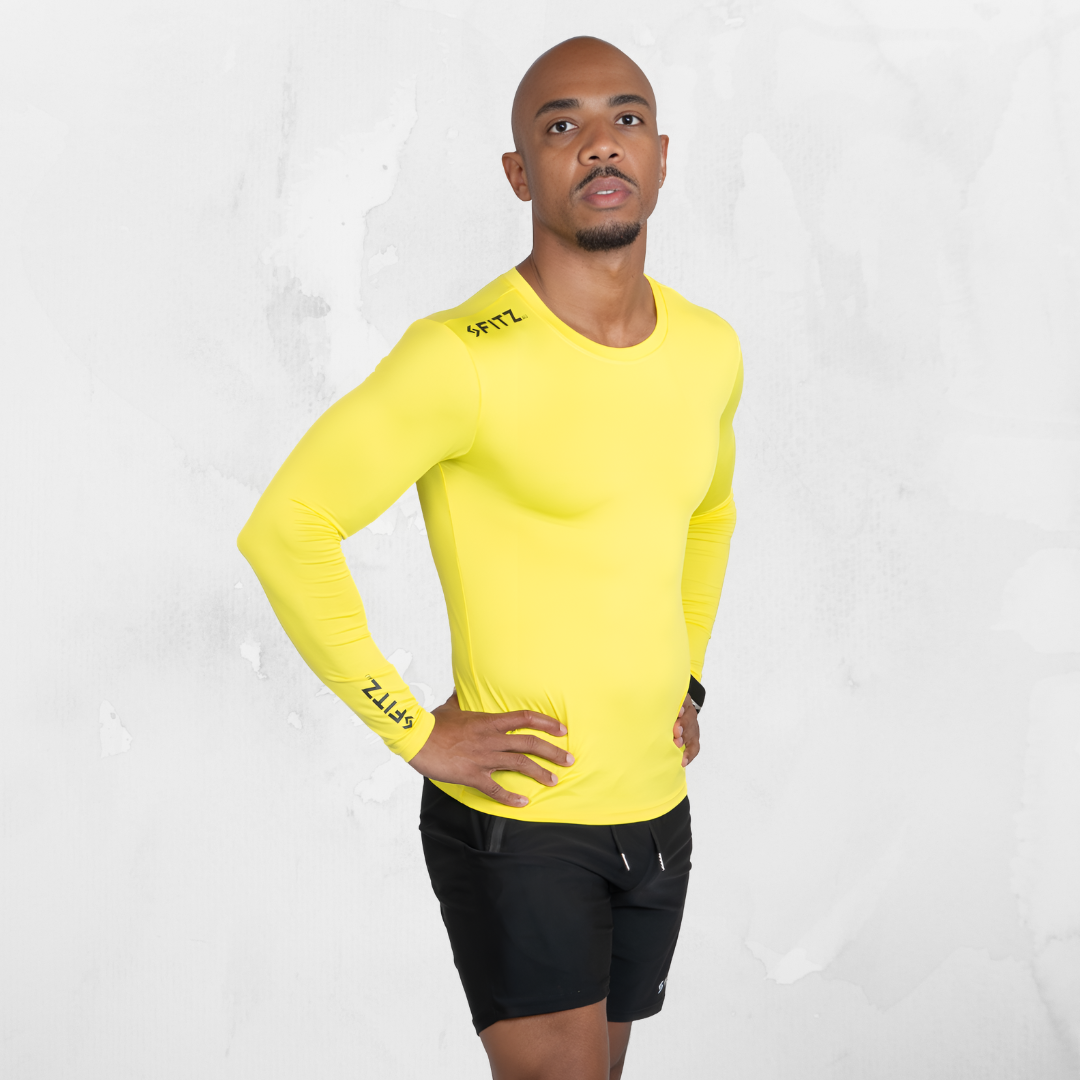 Kids' Compression T-Shirt - Yellow