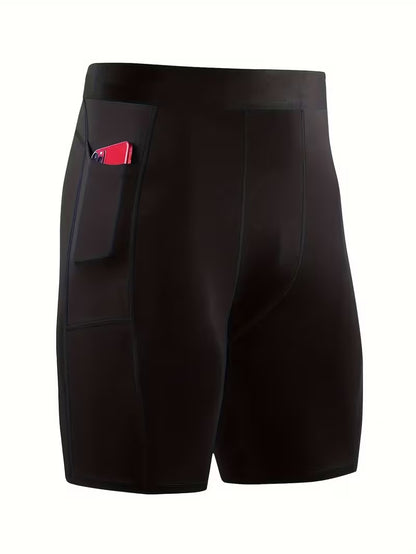 Compression Running Shorts with Pocket