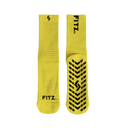 Supreme Grip Socks Yellow - FITZ AUSTRALIA